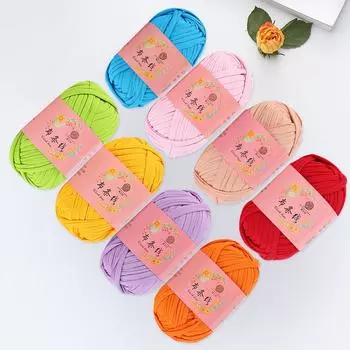 100 г/рулон ручного вязания материал DIY одеяло коврик тапочки Blasket толстая мягкая ткань пряжа тканая сумка