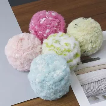 100 г/рулон толстая меховая пряжа искусственный мех пряжа норковая пряжа шерстяная пряжа вязаный шарф красочный супер мягкий розовый