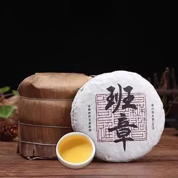 100 г сырого чая пуэр Лаобаньчжан - экологически чистый, слегка горьковатый, сладковатое послевкусие