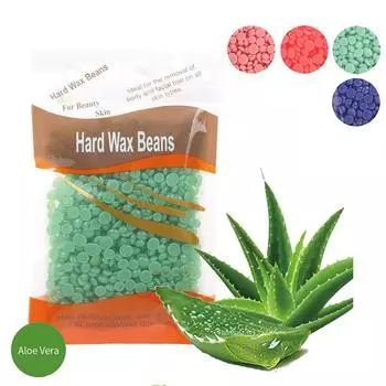 100 г твердый воск для удаления волос, фасоль, горячая пленка для депиляции, гранулы для удаления бикини, ног, рук, косметическая косметика зелёный