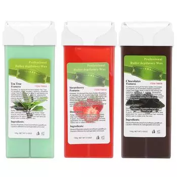 100 г воск для депиляции, ролик для тела, ног, груди, рук, бикини, подмышек, ролик для удаления волос, воск Chocolate