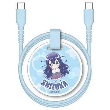 100 girlfriends who love you very much USB-C charging cable Type C 60W data communication compatible Soft 1.0m BN-H301CC10-HK (Good book Silence blue)