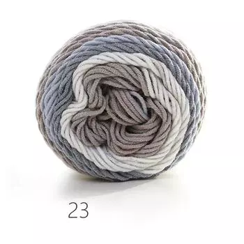 100 грамм Теплый Толстый Радужный Цвет Свитер Подушка для Дивана Шерстяная Пряжа Хлопок Крючок Вязание Ручная работа 23