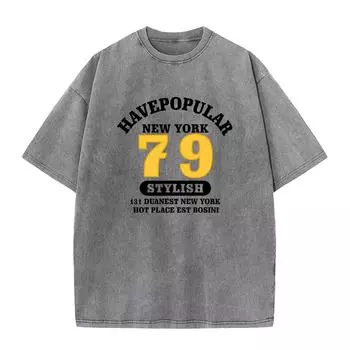 100% хлопок, 230 г/м, потертая футболка Old Craft большого размера, большие размеры, с круглым вырезом, мужская футболка большого размера, крутая футболка, женские футболки, топы S чёрный