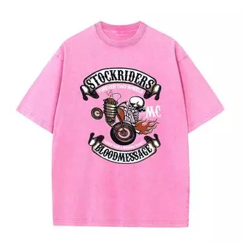 100% хлопок, 230 г/м, потертая футболка Old Craft большого размера, большие размеры, с круглым вырезом, мужская футболка большого размера, крутая футболка, женские футболки, топы S чёрный