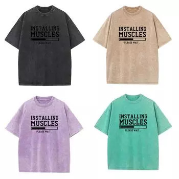 100% хлопок, 230 г/м, потертая футболка Old Craft большого размера, большие размеры, с круглым вырезом, мужская футболка большого размера, крутая футболка, женские футболки, топы S чёрный