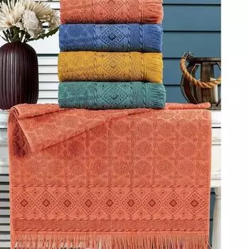 100% Хлопок Мягкий Водопоглощающий Натуральный 50/90 Набор из 4-х полотенец