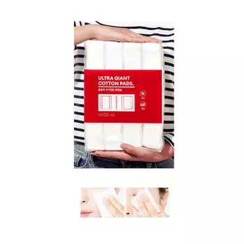 100% хлопок, подушечки для снятия макияжа, ультра-гигантские ватные диски, 400 шт.