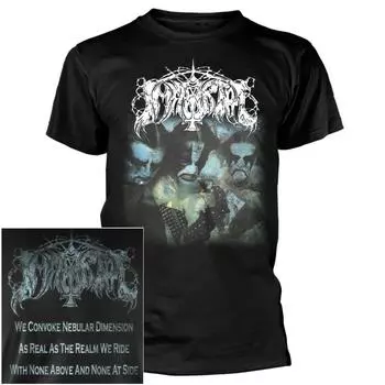 100% хлопок ТОПЫ УНИСЕКС ФУТБОЛКИ МУЖСКИЕ ЖЕНСКИЕ Immortal Blizzard Beasts Футболка Футболка Черная Метал Группа Официальная Футболка L чёрный