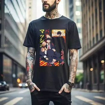 100% хлопок ТОПЫ UNISEX ФУТБОЛКИ МУЖСКИЕ ЖЕНСКИЕ Mashle Футболка Магия и Мускулы Маш Сливочная Заварнушка Кавай Аниме Подарок Футболка 480 L