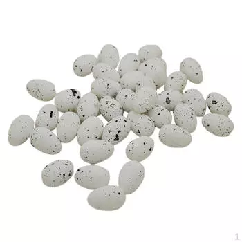 100 искусственных яиц из пенопласта, украшение для пасхального стола белый