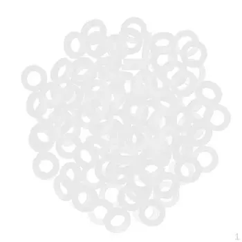 100 колец/2 дюйма 3/4 дюйма силиконовые прокладки для сильфона, 1/2