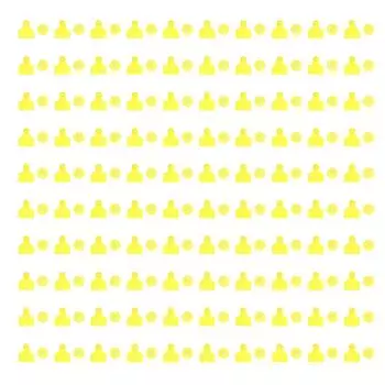 100 комплектов ушных бирок для скота, желтые, прочные, пластиковые, простые в использовании, пустые ушные бирки для крупного рогатого скота, коров, овец