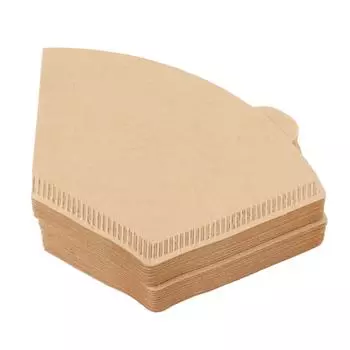 100 конусных кофейных фильтров на 1-2 чашки, бумажные фильтры для кофемашины с функцией заваривания кофе методом «пуровер» и капельного заваривания