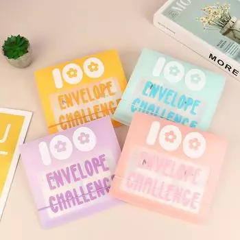 100 конвертов, переплет для наличных, экономия, книга, бюджетная книга с денежными конвертами, органайзер для хранения, подарки для офиса, дома, школы синий