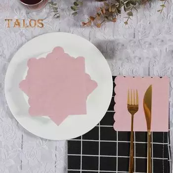 100 листов 25 см фестончатые коктейльные салфетки 2 слоя толстые квадратные одноразовые бумажные салфетки для детского душа свадьбы дня рождения десерта напитка ужина белый