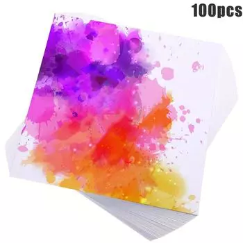 100 листов бумаги для рисования масляной пастелью, 7,8*7,8 дюйма (94 фунта/200 г/м)Профессиональные принадлежности для рисования 20*20cm100 Sheets