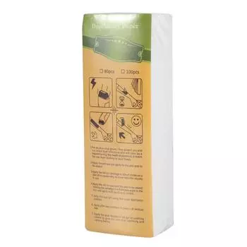 100 листов мешок ног руки подмышки удаление волос депилятор нетканый эпилятор воск полоска бумага