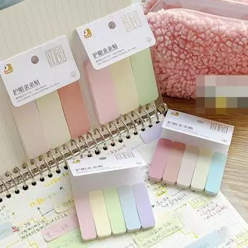 100 листов Simplicity Sticky Note Solid Color Mini Notepad Creative Study Memo Pad для детей Lovely Candlestick Index Note
