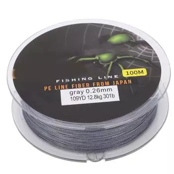 100 м многоцветная плетеная рыболовная леска износостойкая прочная плетеная рыболовная проволока серая 2.5 жёлтый