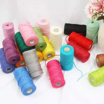 100 м/рулон 2 мм из натуральной мешковины, гессианский джутовый шнур, веревка, подарочная упаковка, рождественские товары для мероприятий и вечеринок, декор своими руками