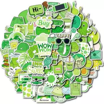 100 Маленьких Водонепроницаемых Наклеек 4 см для Детей Наградные Наклейки Игрушки Сделай Сам Водный Стакан Канцелярские Товары