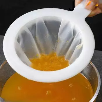 100 меш, фильтр для соевого молока, бытовой ультратонкий фильтр, фильтр для фруктов и овощей, фильтр для сока, кухонный дуршлаг белый