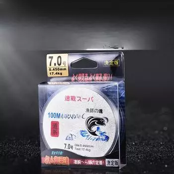 100 метров рыболовная леска сильного натяжения, рыболовные снасти, конкурентоспособная удочка, леска, износостойкая нейлоновая леска 1.0