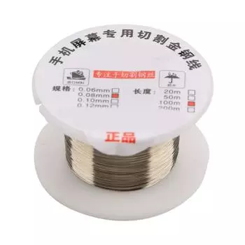 100-метровая линия резки молибденовой проволоки для ремонта сепаратора экрана ЖК-дисплея (0,08мм*100м)