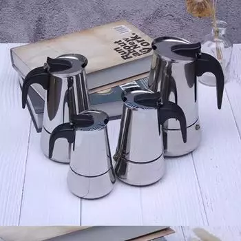 100 мл/200 мл/300 мл нержавеющая сталь кофеварка горшок для кухни итальянский эспрессо мокко кофейники инструменты кофеварка аксессуары