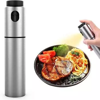 100 мл 304 нержавеющая сталь барбекю оливковое масло распылитель диффузор для кухонного дозатора бутылка для распыления уксуса топливный инжектор One Size серебряный