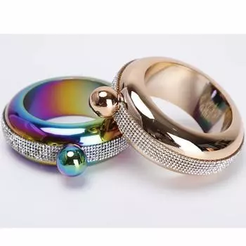 100 мл/3,5 унции фляги стильный винный горшок браслет дизайн винная бутылка уникальный браслет держатель вина пять цветов браслет для подарков розового золота