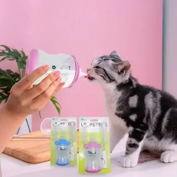 100 мл/80 мл бутылочка для кормления кошек безвредная прозрачная весы без запаха бутылочка для кормления щенков и собак