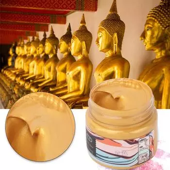 100 мл акриловая краска Художник Живопись Пигмент Художественное ремесло Живопись Рисунок Краска 1- Bright Gold