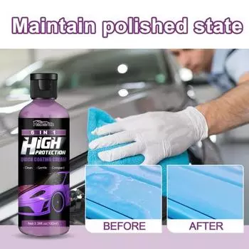 100 мл автомобильный крем для быстрого покрытия с губкой, высокая защита от царапин, очиститель пятен, универсальная паста для восстановления автомобильной краски, автомобильная красота 1 Set