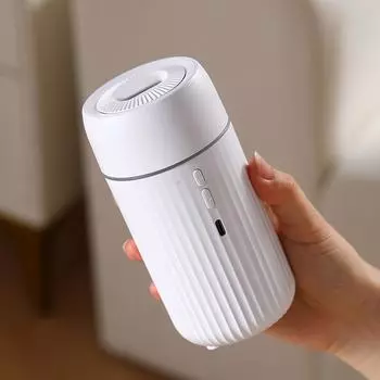 100 мл Автомобильный увлажнитель воздуха Flame с диффузором и цветной подсветкой Автомобильный увлажнитель воздуха Flame Light, освежитель воздуха для украшения автомобиля белый