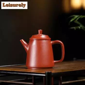 100 мл чайники из фиолетовой глины Исин, художественные чайники ручной работы из камня с черпаком, чайник для заваривания чая из сырой руды Дахунпао, чайный набор «Цзыша»