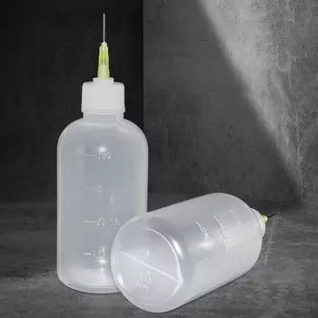 100 мл игольчатый наконечник, паяльная жидкость, дозатор масла, пластиковая пустая бутылка