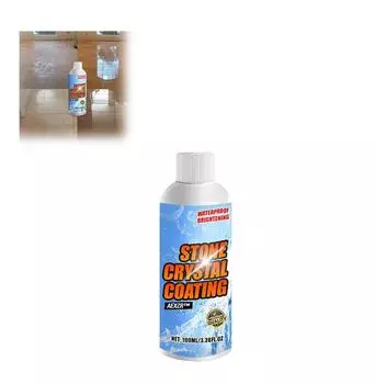 100 мл каменное кристаллическое покрытие, средство для полировки и покрытия каменных работ, кварцевая плитка, антикоррозийный инкрементальный кристалл One Size