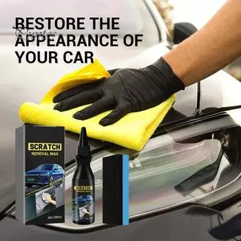 100 мл крем для ремонта царапин на автомобиле с губкой средство для удаления глубоких царапин автомобильная краска паста для ремонта царапин полировальный воск средства по уходу за автомобилем чёрный