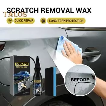 100 мл крем для ремонта царапин на автомобиле с губкой средство для удаления глубоких царапин автомобильная краска паста для ремонта царапин полировальный воск средства по уходу за автомобилем чёрный