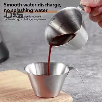 100 мл, легко моющаяся мерная чашка для кофеина с ручкой, прочное измерительное устройство для кружки эспрессо