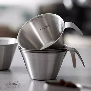 100 мл нержавеющая сталь мерный стакан эспрессо маленький кофейный молочный кувшин бариста мерный стакан кухонные принадлежности