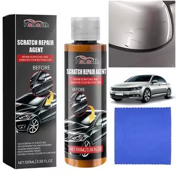 100 мл полироль для удаления царапин с салфеткой для автополироль для восстановления краски с защитой от УФ-излучения воск для блеска и ухода за краской