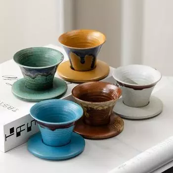 100 мл японская ретро грубая керамическая чашка для чая чашка для латте цветок домашний креативный керамический чайный сервиз кунг-фу круглая керамическая кофейная чашка 100ML