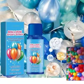 100 мл спрей для блеска воздушных шаров, долговечный спрей для блеска воздушных шаров, не требующий стирания, спрей для латексных воздушных шаров для украшения вечеринок и мероприятий C