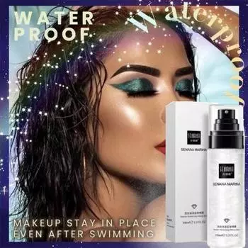 100 мл спрей для фиксации макияжа, основа под макияж, фиксатор тональной основы, увлажняющий, стойкий, для носа, серебристый, 1 шт.