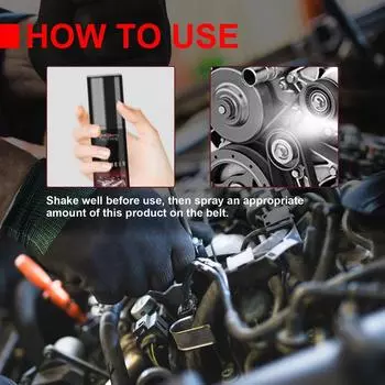 100 мл спрей для глушителя ремня двигателя автомобиля, спрей для чистки ремня двигателя автомобиля, защитный смазочный спрей для глушителя автомобиля CHINA