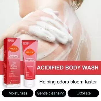 100 мл средства для мытья тела с подкисленной увлажняющей формулой для контроля запаха Клинически проверенный гель для тела для длительного сохранения свежести красный
