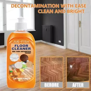 100 мл средство для мытья полов, эффективная глубокая очистка, сильная дезактивация, чистое ароматное чистящее средство для деревянного пола, осветляющее пол 100ML